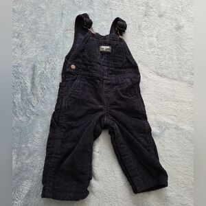OshKosh B'gosh Navy Soft Corduroy Overalls for Babies Size 9 Months
